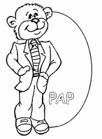 A coloring page of fathers day